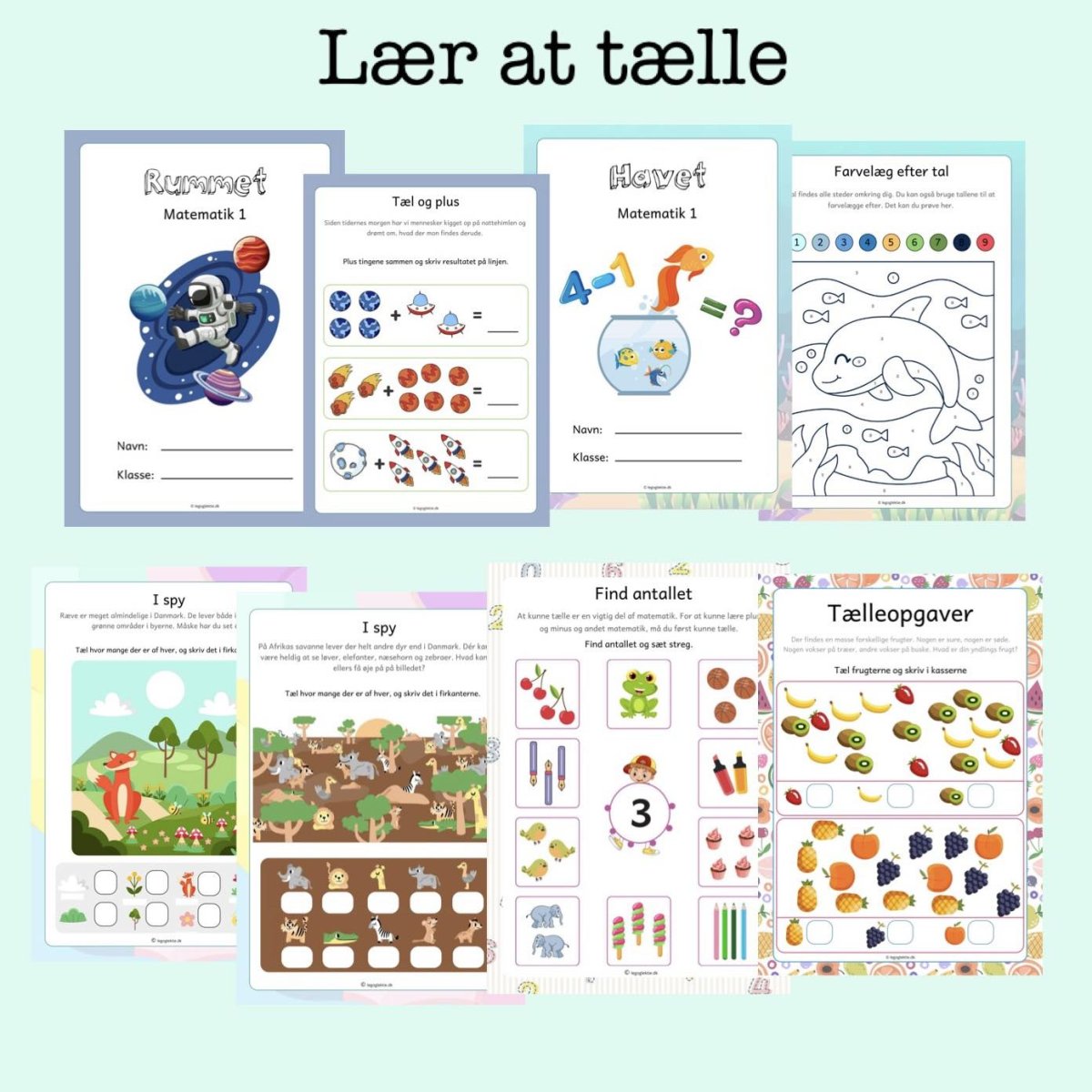 Lær at tælle – matematik 0. – 1. klasse - Billede 2