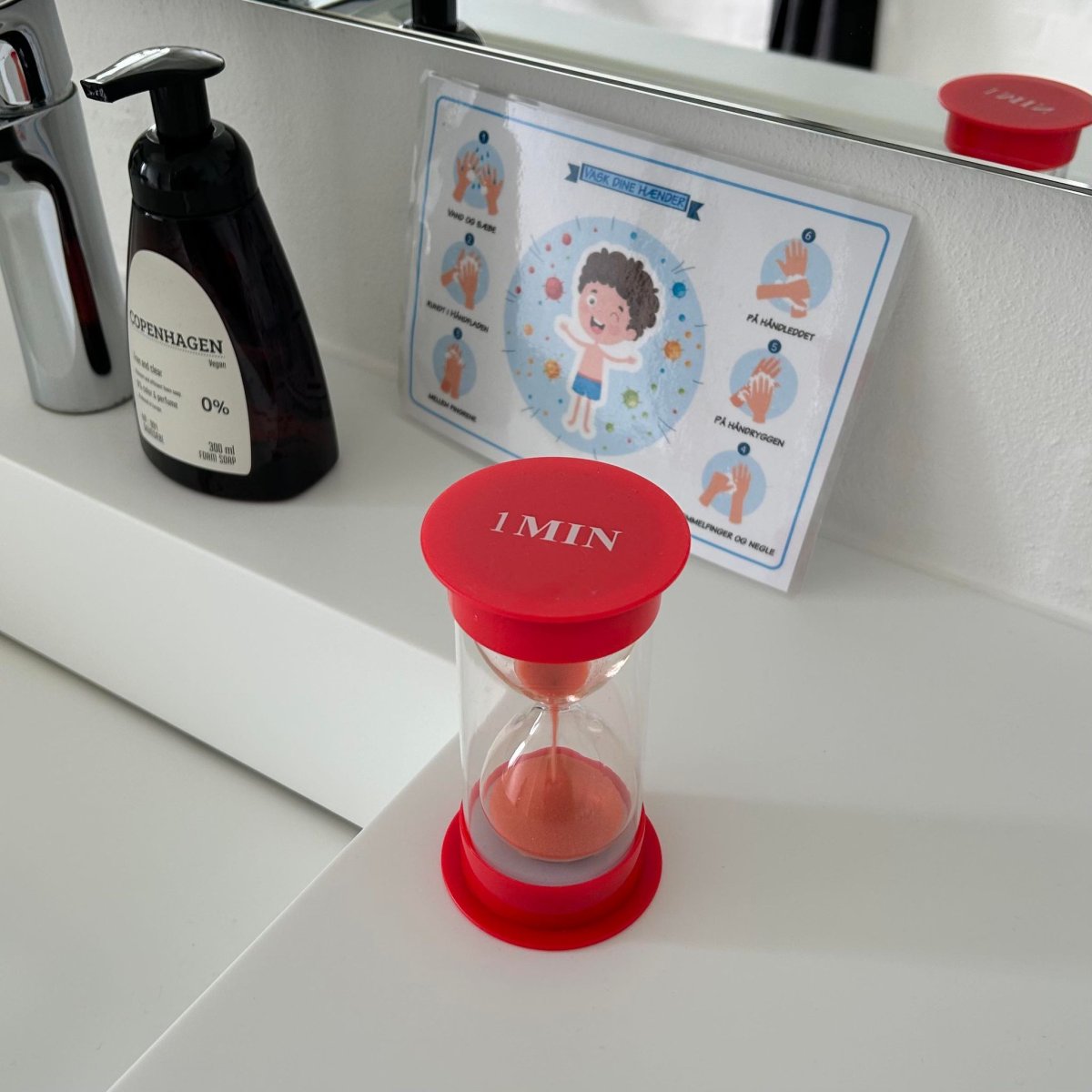 Håndvask timer – timeglas (1 minut) - Billede 2