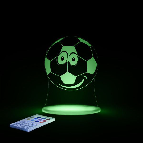 Aloka SleepyLight natlampe med fjernbetjening – fodbold - Billede 3