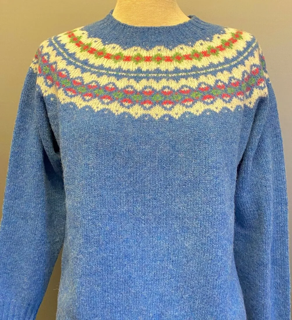 Harley of Scotland – Færø Pullover Himmelblå - Billede 7