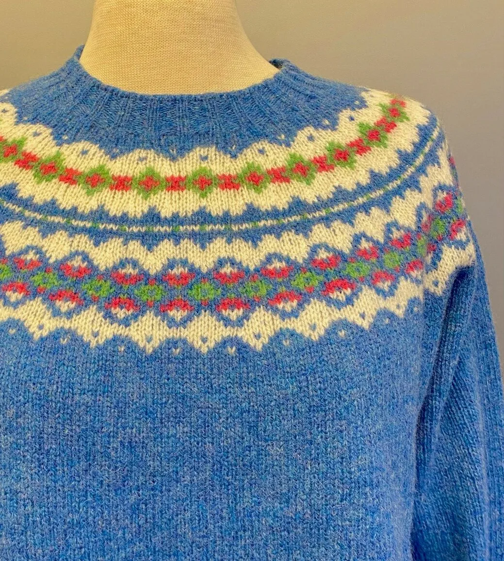 Harley of Scotland – Færø Pullover Himmelblå - Billede 4
