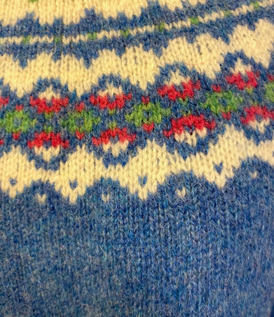 Harley of Scotland – Færø Pullover Himmelblå - Billede 6