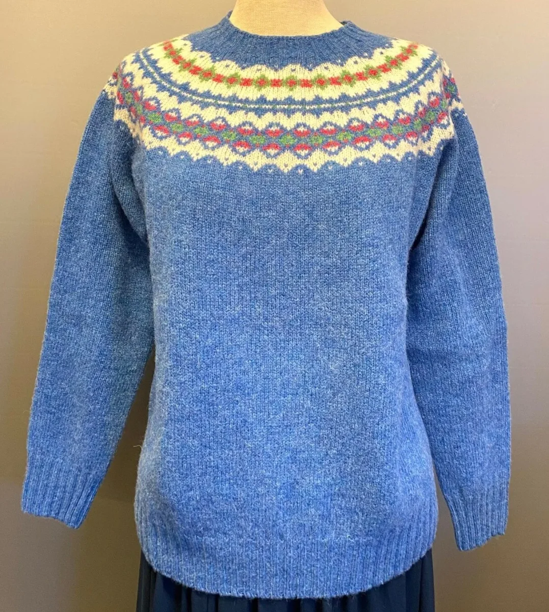 Harley of Scotland – Færø Pullover Himmelblå - Billede 2