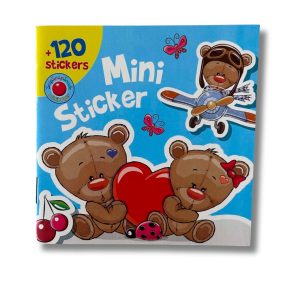 Mini klistermærker – bamser 120 stk