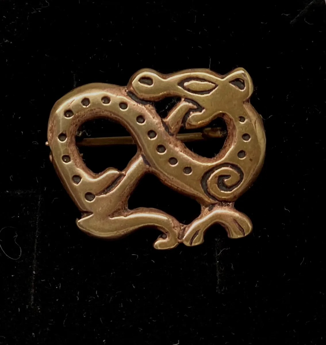 Vikingebroche i Bronze – Slange - Billede 4