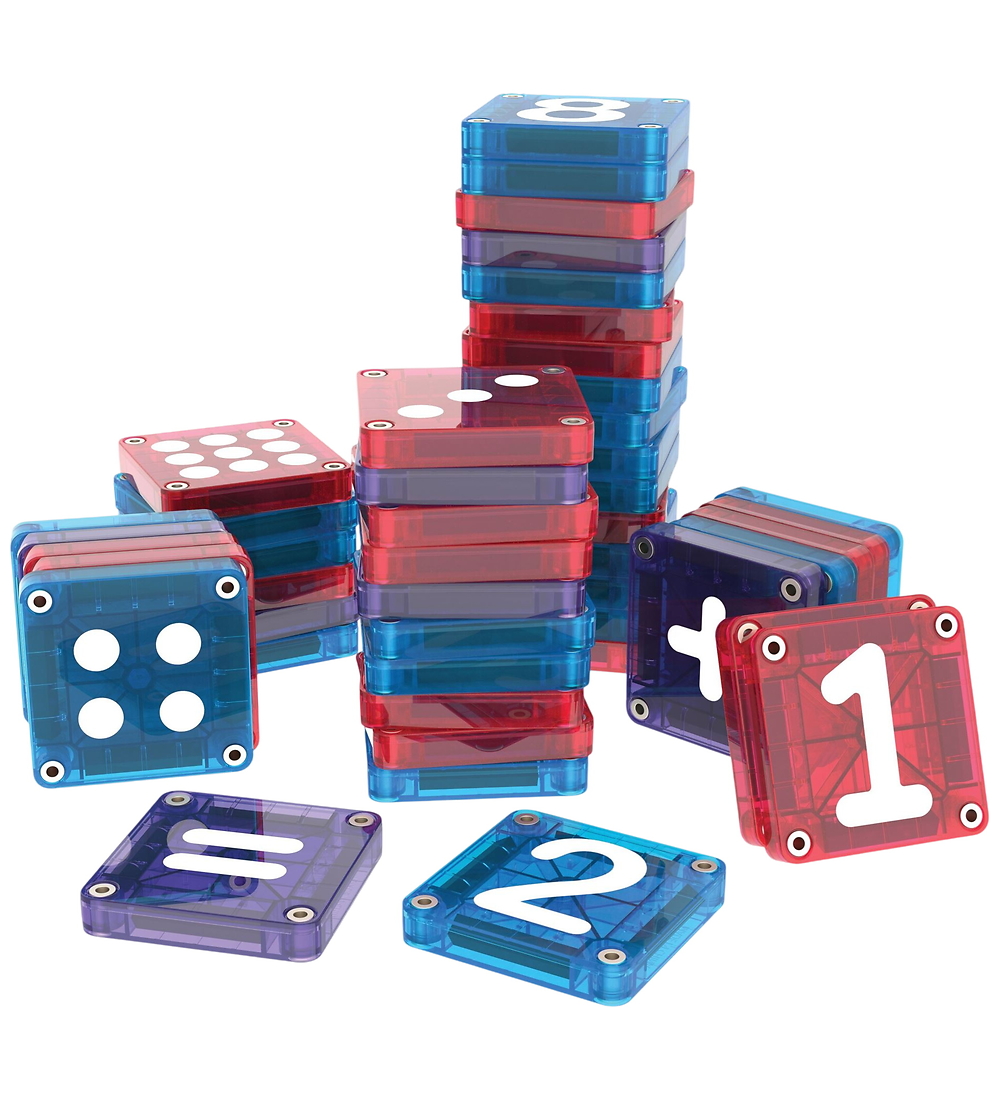 MAGNA-TILES med Lær tal 56 stk. - Billede 5