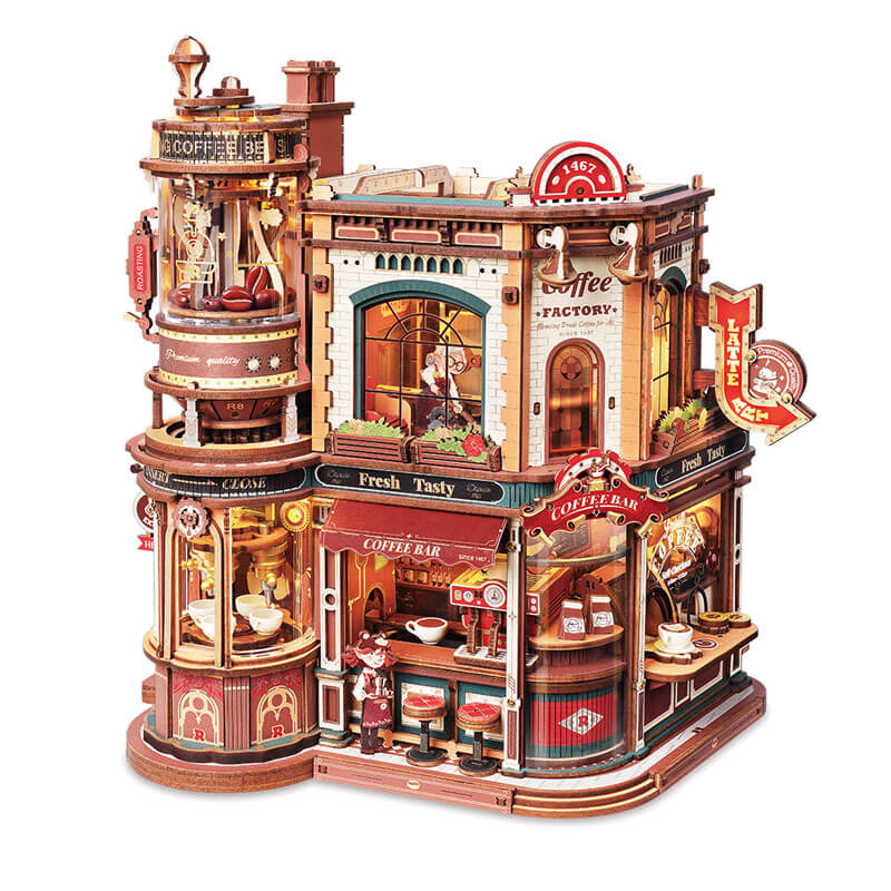 Dream coffee factory 3D puslespil fra Rokr™ (EAB02)