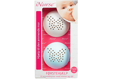 Inurse – Brystskaller – Hvid – Lyseblå - Billede 2