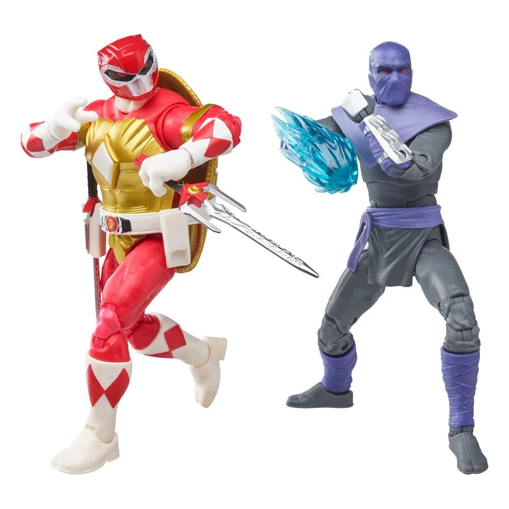 Power Rangers x TMNT Lightning Collection Action Figures 2022 Foot Soldier Tommy & Morphed Raphael - Billede 3
