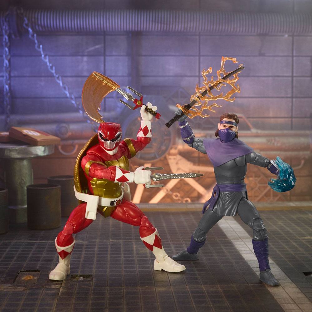 Power Rangers x TMNT Lightning Collection Action Figures 2022 Foot Soldier Tommy & Morphed Raphael - Billede 4