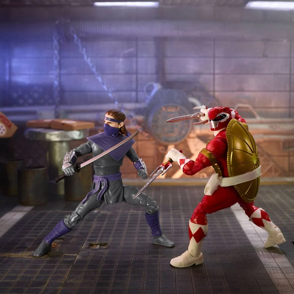 Power Rangers x TMNT Lightning Collection Action Figures 2022 Foot Soldier Tommy & Morphed Raphael - Billede 5